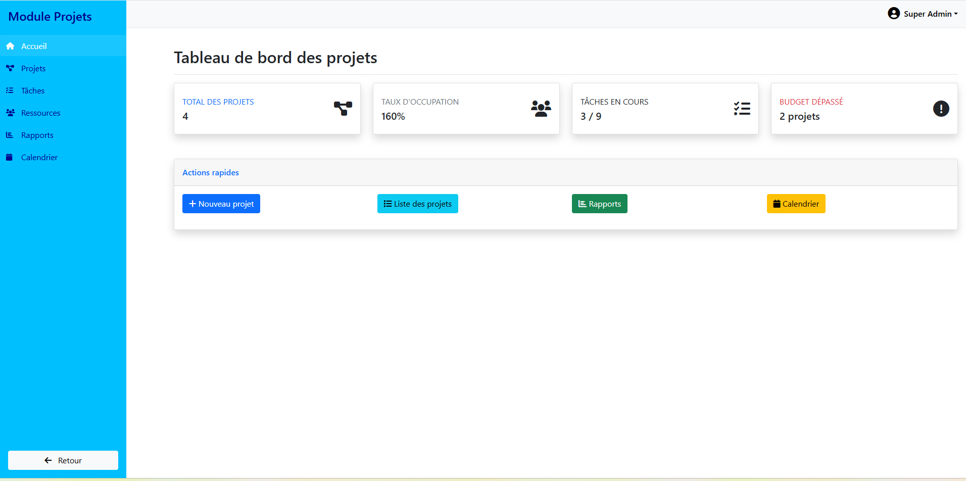 Projets - Suivi & Planning